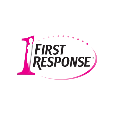 More information about First Response. First Response logo.